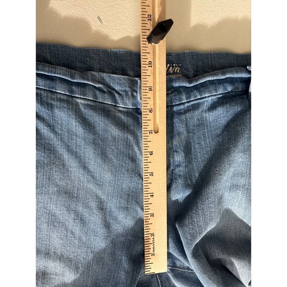 Old Navy Jeans Womens Size 16 Regular The Diva Wide-Leg Light Wash Denim Braided - Picture 10 of 13